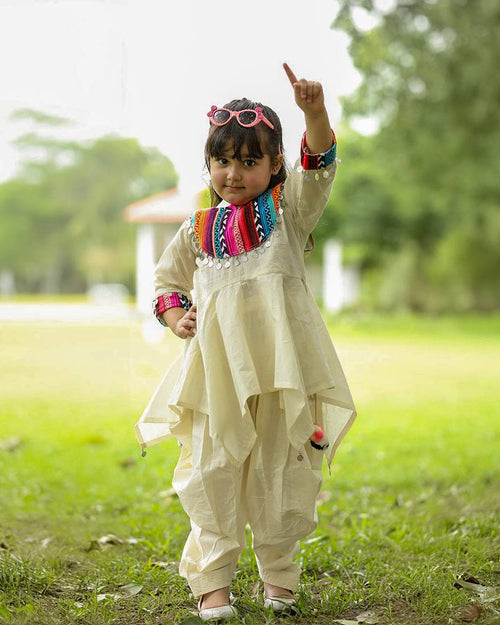 Chaar Kona Cotton Patiala Set