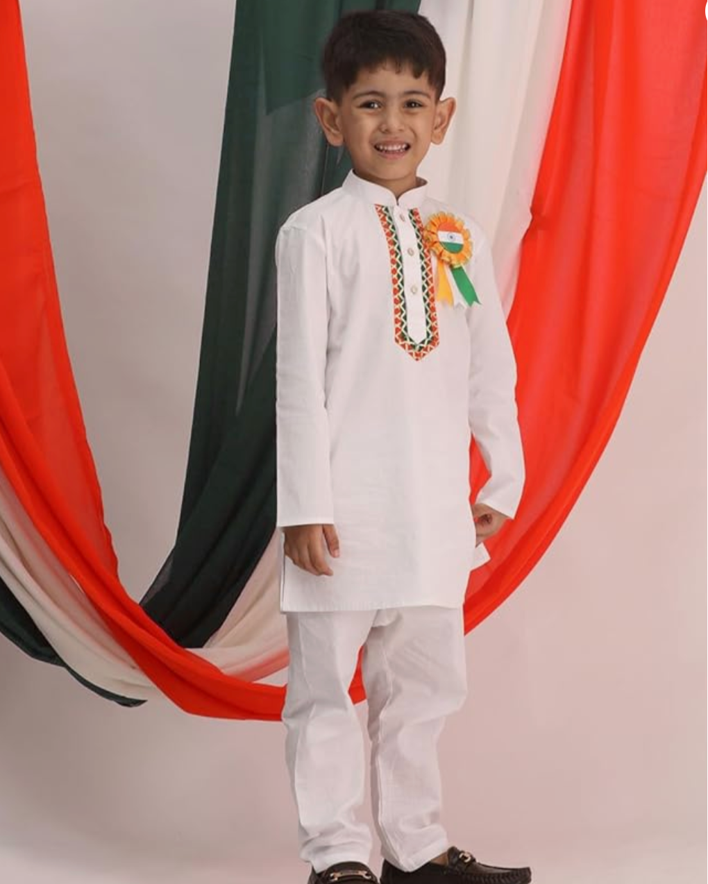 Tiranga Collar Kurta Pajama