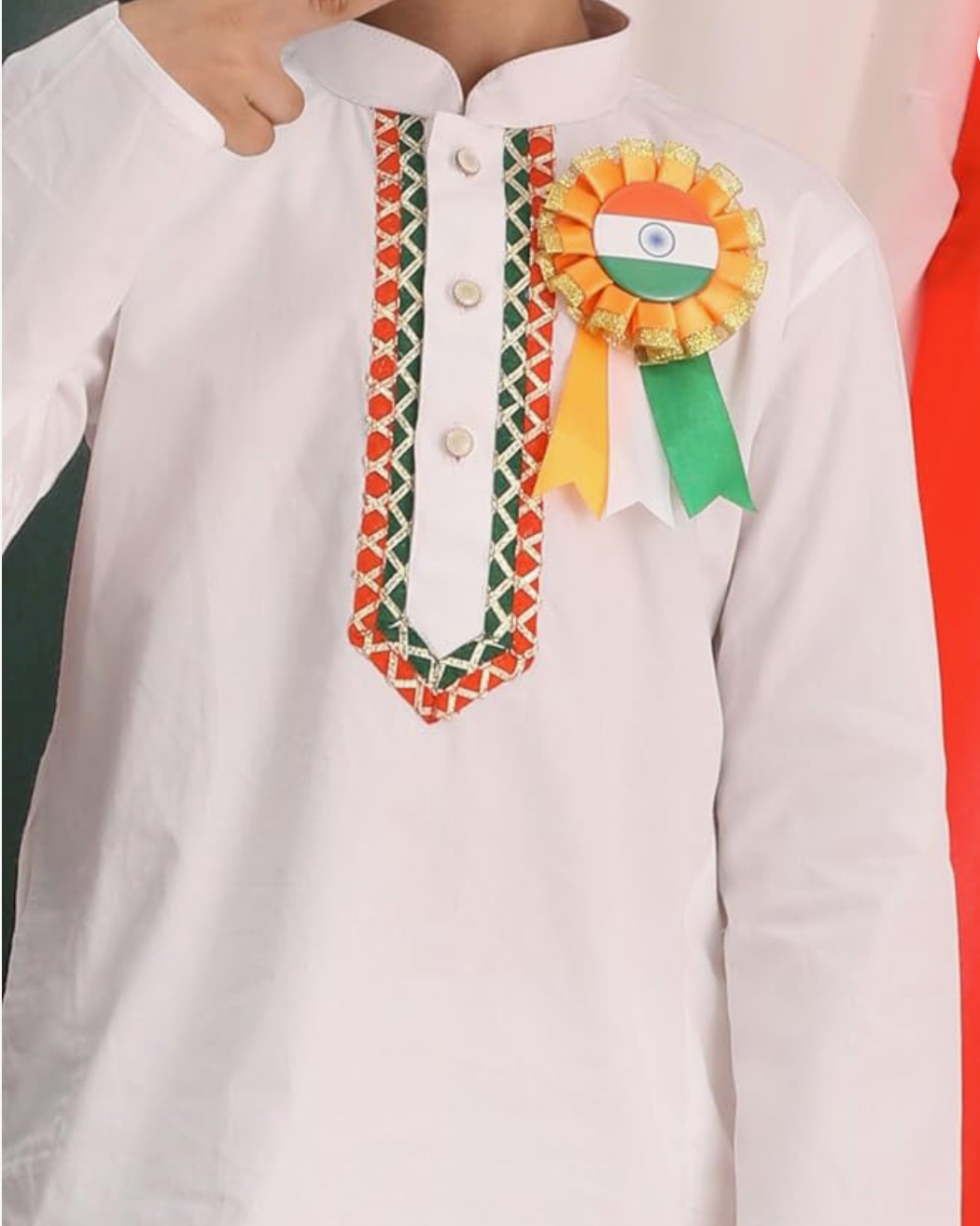 Tiranga Collar Kurta Pajama