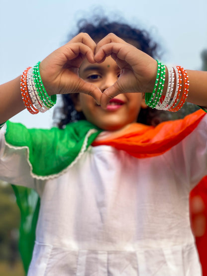 Azaad Anarkali Suit with Tiranga Dupatta